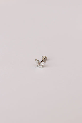 Crystal Butterfly Flat Back Stud