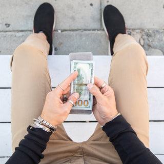 Money Clip Wallet - Stormy Grey