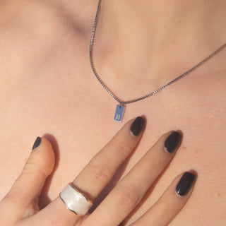 Signature Initial Tag Necklace