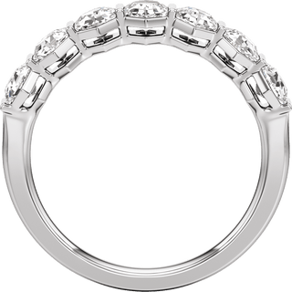 Éloise 14K White Gold 1 1/2 CTW Hexagon Lab-Grown Diamond Anniversary Band