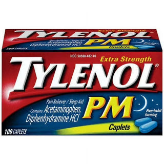 Tylenol PM Pain Reliever/Nighttime Sleep Aid, 100cap