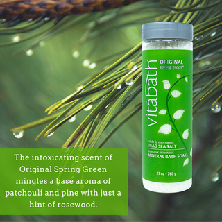 Vitabath Original Spring Green Dead Sea Salt 27 oz