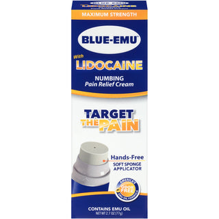 Blue-Emu - Lidocaine Numbing Pain Relief Cream, Maximum Strength 0.25 Oz