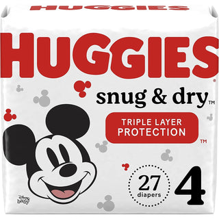 Huggies snug dry diapers size 4 27 ct