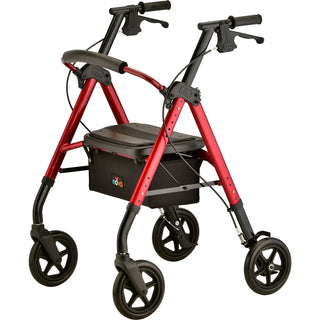 NOVA Star 8 Deluxe Rollator Walker, Red