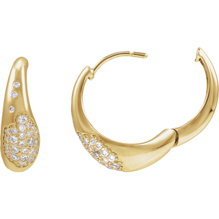 Élodie Pavé Diamond Hoops