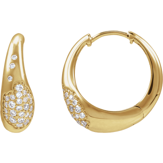 Élodie Pavé Diamond Hoops