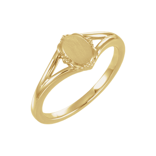 Héritage Vintage Engravable Signet Ring