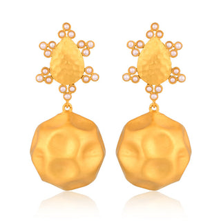 Playa del Sol Drop Earrings - Pearl
