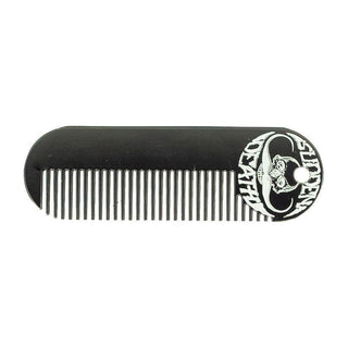 Death Grip Steel Mustache & Beard Pocket Comb 3.25 x 1 inches