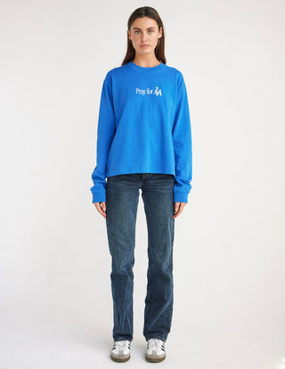 Pray for Los Angeles LS Heavyweight Tee