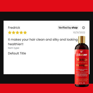 Infused Mango Shampoo 12 FL OZ Premium Quality (10% Off)