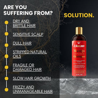 Infused Mango Shampoo 12 FL OZ Premium Quality
