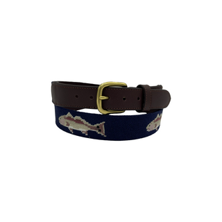Redfish Fishing Needlepoint Belt