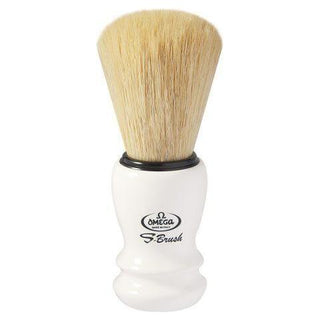 Omega S-brush Pro Synthetic Fiber Shaving Brush - Variable Colors (Red, Blue, White) S10108