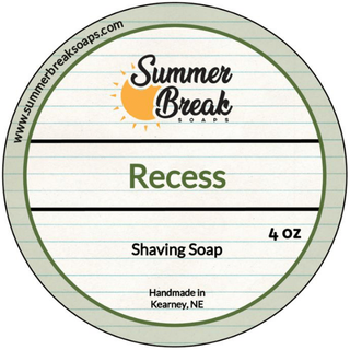 Summer Break Soaps Recess Shaving Soap 4 Oz