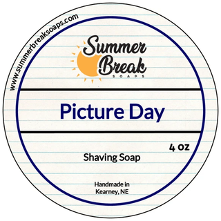 Summer Break Soaps Picture Day Shaving Soap 4 Oz