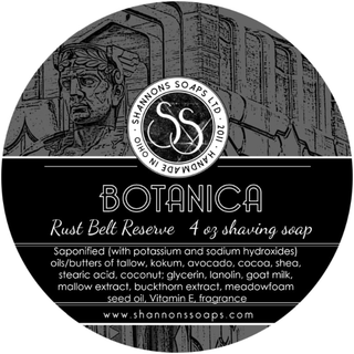 Shannons Soap Botanica Shaving Soap 4 Oz