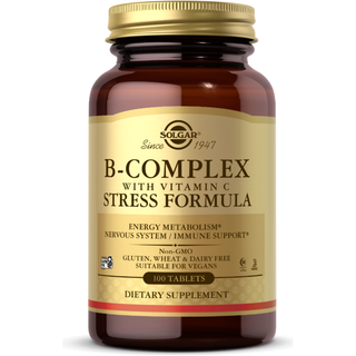 Solgar B-Complex with C Stress Formula Tablets - 250 Count / 5 Oz