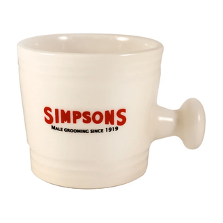 Simpsons Small Ceramic Shaving Mug