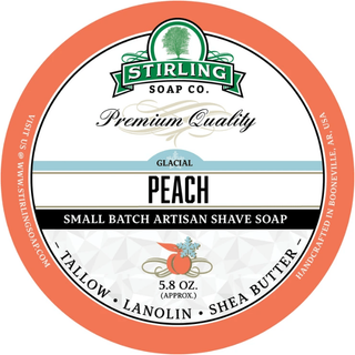 Stirling Soap Co. Glacial Peach Shaving Collection