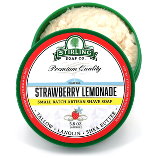 Stirling Soap Co. Glacial Strawberry Lemonade Shaving Collection