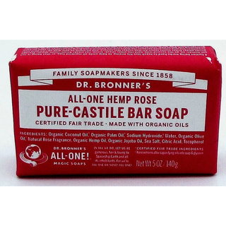 Dr. Bronner's Pure Castile Soap Bar Rose 5 oz