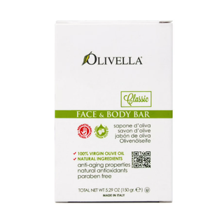Olivella Virgin Olive Oil Face And Body Bar Soap, Verbena 5.29 Oz