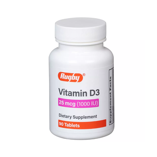 Rugby Vitamin D3 25 mcg (1000 IU), 90 Count
