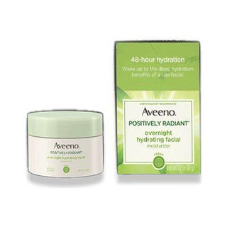 Aveeno Positively Radiant Overnight Moisturizer Soy Extract 1.7 oz