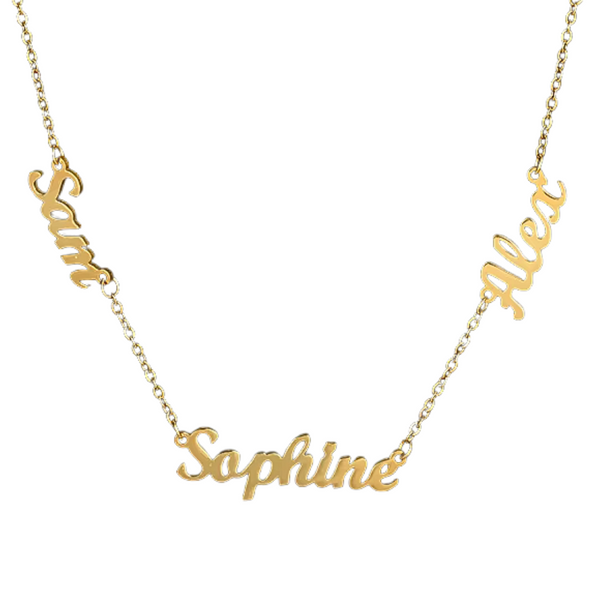 Custom multiple name necklace