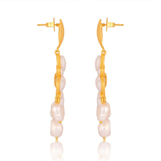 Swept Away Drop Earrings - Pearl