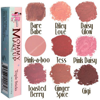 Triple Sticks Lipstick, Cream Blush, and Treatment in Toasted Berry