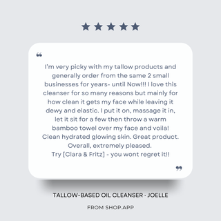 Tallow-Based Oil Cleanser