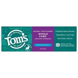 Tom's Natural Fluoride Toothpaste With Baking Soda Peppermint  4 Oz
