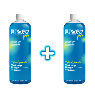Makeup Brush Cleaner – Quick-Dry, Rinse-Free Formula, 32 oz (2 Pack of 32 oz)