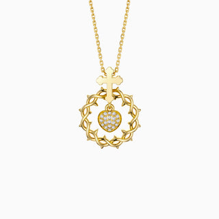 The Sacred Heart Dangle Pendant Necklace