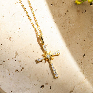 Guiding Star Cross Pendant Necklace
