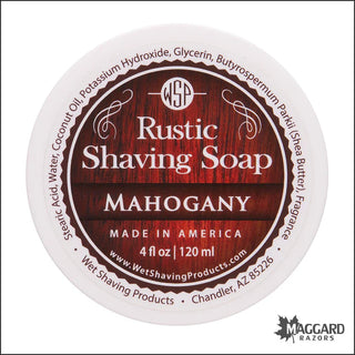 WSP Mahogany Rustic Shaving Soap 125g