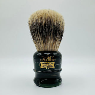 Simpson LE Chubby 2 Super Badger Emerald Dark Candy Shaving Brush