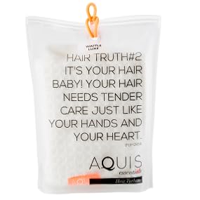 Aquis Waffle Luxe Hair Towel White Original