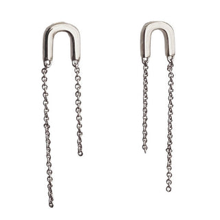 Arc Double Chain Earring - Final Sale