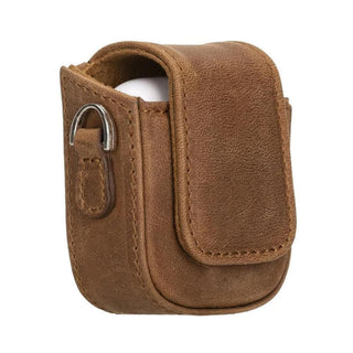 Aurora Luxury Leather AirPods Case with Attached Wrist Strap
