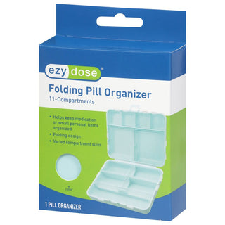 Ezy Dose 11-Compartment Foldable Pill Case
