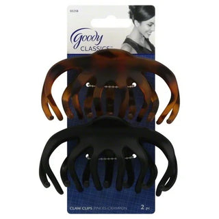 Goody Classics Large Prong Claw Clip, 2 pcs