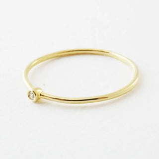 Bezel Solitaire Ring