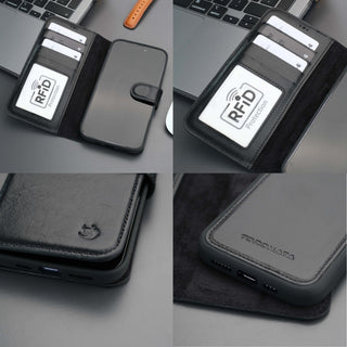 Casper iPhone 16 Pro Wallet Case Leather MagSafe