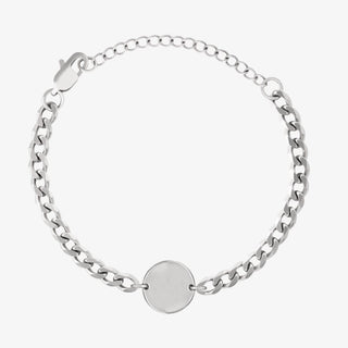 Initial Chain Coin Bracelet