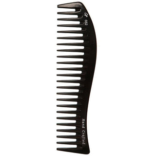 Curved Wide Tooth Hard Rubber Comb (7.5 in)