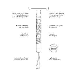 MuHLE Companion Unisex For Head And Body Safety Razor [RCOM01]
